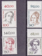 1988-Germania (MNH=**) S.4v."donne Celebri"catalogo Unificato Euro 11,5 - Andere & Zonder Classificatie