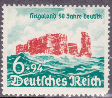 1940-Germania (MNH=**) S.1v."Cinquantenario Della Riammissione Dell'Heligoland A - Neufs