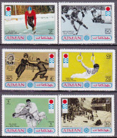 1972-Ajman (MNH=**) S.6v."giochi Olimpici Invernali Di Sapporo" - Adschman