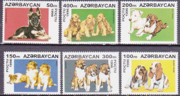 1996-Azerbaijan (MNH=**) S.6v.+foglietto "cani"catalogo Euro 10,5 - Aserbaidschan