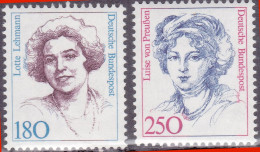 1989-Germania (MNH=**) S.2v."donne Celebri"catalogo Unificato Euro 6,5 - Sonstige & Ohne Zuordnung
