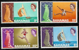 1968-Bahamas (MNH=**) S.4v. "Olimpiadi Messico 1968" - Bahreïn (...-1965)