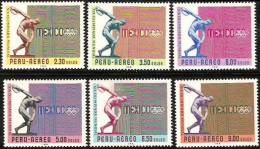 1968-Perù (MNH=**) S.6v. "Olimpiadi Messico 1968" - Perù