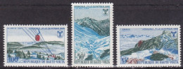 1968-Alto Volta (MNH=**) S.3v."Olimpiadi Invernali Grenoble" - Opper-Volta (1958-1984)