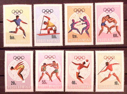 1968-Romania (MNH=**) S.8v."Olimpiadi Messico 1968" - Altri & Non Classificati