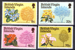 1977-Isole Vergini (MNH=**)s.4v."Flowering Trees" - Iles Vièrges Britanniques