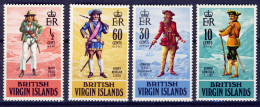 1970-Isole Vergini (MNH=**)s.4v."Pirates" - British Virgin Islands