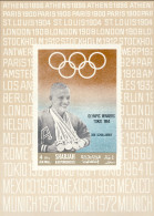 1964-Sharjah (MNH=**) Foglietto Non Dentellato S.1v."Vincitore Olimpiade Tokyo" - Sharjah
