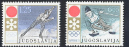 1972-Jugoslavia (MNH=**) S.2v."Giochi Olimpici Invernali A Sapporo" Cat.Yvert 20 - Andere & Zonder Classificatie