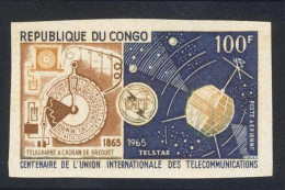 1965-Congo (MNH=**) Posta Aerea Serie Un Valore Non Dentellato Fr. 100 "centenar - Autres & Non Classés