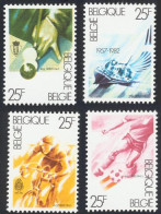 1982-Belgio (MNH=**) S.4v."Sport" Cat.Yvert Euro 8 - Autres & Non Classés