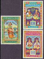 1965-Algeria (MNH=**)s.3v."Miniature Di Mohamed Racim"catalogo Yvert Euro 20 - Algerien (1962-...)