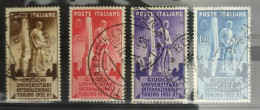 1933-Italia (O=used) Serie 4 Valori Universiadi - Usados