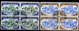 1957-Vaticano (O=used) S.2v.quartina"anniversario Della Pontificia Accademia Del - Autres & Non Classés