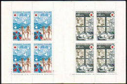 1964-Francia (MNH=**) Libretto Quattro S.8v."pro Croce Rossa,le Stagioni"cat.Uni - Ungebraucht