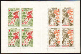 1975-Francia (MNH=**) Libretto Quattro S.8v."pro Croce Rossa,le Stagioni"cat.Uni - Unused Stamps