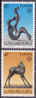 1974-Lussemburgo (MNH=**) S.2v."Europa Cept,sculture" - Andere & Zonder Classificatie