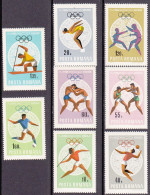 1968-Romania (MNH=**) S.8v."giochi Olimpici Del Messico"cat.Yvert Euro 4,70 - Sonstige & Ohne Zuordnung