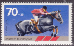 1978-Germania (MNH=**) S.1v."Pro Sport,ippica"catalogo Unificato Euro 4 - Other & Unclassified