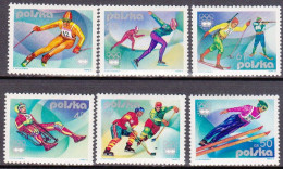 1976-Polonia (MNH=**) S.6v."giochi Olimpici Invernali Di Innsbruck"cat.Yvert Eur - Autres & Non Classés