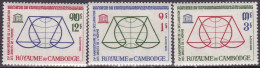 1964-Cambogia (MNH=**) S.3v."Dichiarazione Diritti Umani "catalogo Yvert Euro 2, - Cambodia