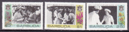1986-Barbuda (MNH=**) S.3v."Elisabetta II°" - Antigua And Barbuda (1981-...)