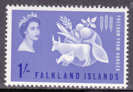 1963-Falkland (MNH=**) S.1v."Campagna Contro La Fame" - Falkland Islands