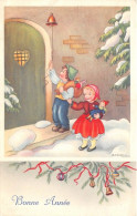 ILLUSTRATEUR - BARNINI - ENFANTS, PAYSAGE D'HIVER - FANTAISIE "BONNE ANNEE" - Otros & Sin Clasificación