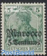 Morocco 1906 5c, German Post, Stamp Out Of Set, Unused (hinged) - Sonstige & Ohne Zuordnung