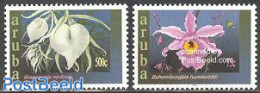 Aruba 2003 Orchids 2v, Mint NH, Nature - Flowers & Plants - Orchids - Other & Unclassified
