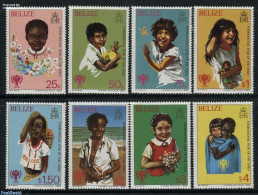 Belize/British Honduras 1980 Int. Year Of The Child 8v, Mint NH, Nature - Various - Butterflies - Year Of The Child 1979 - Honduras Británica (...-1970)