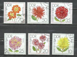 7573B- SERIE COMPLETA ALEMANIA DEMOCRATICA DDR  FLORES 1979 Nº 2100/2105 VEGETAL - Used Stamps