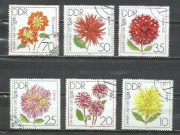 7573B- SERIE COMPLETA ALEMANIA DEMOCRATICA DDR  FLORES 1979 Nº 2100/2105 VEGETAL - Gebraucht