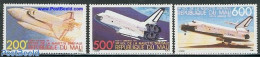 Mali 1981 Space Shuttle 3v, Mint NH, Transport - Space Exploration - Malí (1959-...)