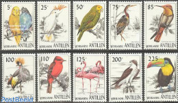 Netherlands Antilles 1997 Birds 10v, Mint NH, Nature - Birds - Birds Of Prey - Parrots - Other & Unclassified