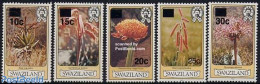 Eswatini/Swaziland 1984 Definitives Overprints 5v, Mint NH, Nature - Flowers & Plants - Swaziland (1968-...)