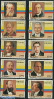 Colombia 1981 Presidents 10v  (7p Nomination), Mint NH, History - Politicians - Colombia