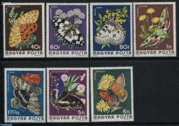 Hungary 1974 Butterflies 7v, Mint NH, Nature - Butterflies - Flowers & Plants - Unused Stamps