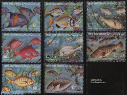 United Arab Emirates 1991 Fish 8v, Mint NH, Nature - Fish - Fishes