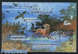 Hungary 2007 Dogs S/s, Mint NH, Nature - Animals (others & Mixed) - Birds - Dogs - Hunting - Ongebruikt