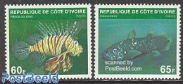 Ivory Coast 1979 Fish 2v, Mint NH, Nature - Fish - Unused Stamps