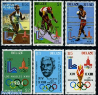 Belize/British Honduras 1981 Olympic History 6v, Mint NH, Sport - Boxing - Cycling - Olympic Games - Boksen