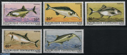 Central Africa 1971 Fish 5v, Mint NH, Nature - Fish - Vissen