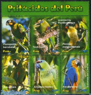 Peru 2006 Parrots 6v+tab [++], Mint NH, Nature - Birds - Parrots - Sonstige & Ohne Zuordnung