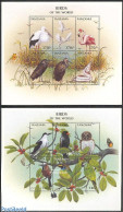 Tanzania 1997 Birds 2x6v M/s, Mint NH, Nature - Birds - Tansania (1964-...)