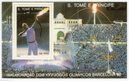 Sto. Tome & Principe 1992 - Olympic Games Barcelona 92 Gold Mnh** - Estate 1992: Barcellona