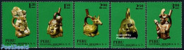Peru 1972 Ceramic Art 5v, Mint NH, History - Archaeology - Art - Ceramics - Archéologie