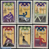 Korea, North 1979 Olympic Games 6v, Mint NH, Sport - Handball - Hockey - Olympic Games - Sailing - Balonmano