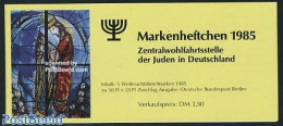 Germany, Berlin 1985 Christmas, Jewish Welfare Ass. Booklet, Mint NH, Religion - Christmas - Judaica - Stamp Booklets .. - Neufs