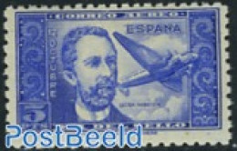 Spain 1944 Stamp Day 1v, Mint NH, Transport - Stamp Day - Aircraft & Aviation - Art - Authors - Unused Stamps